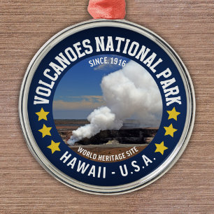 Volcanoes National Park Hawaii Metal Ornament