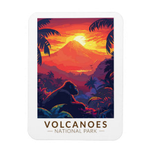 Volcanoes National Park Mountain Gorilla Travel Magnet