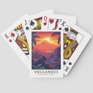 Volcanoes National Park Mountain Gorilla Travel Playing Cards
