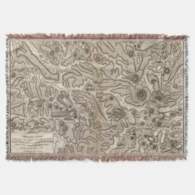 Volcans Haute Loire Throw Blanket (Front)