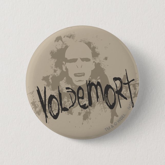 Voldemort Dark Arts Graphic 6 Cm Round Badge (Front)
