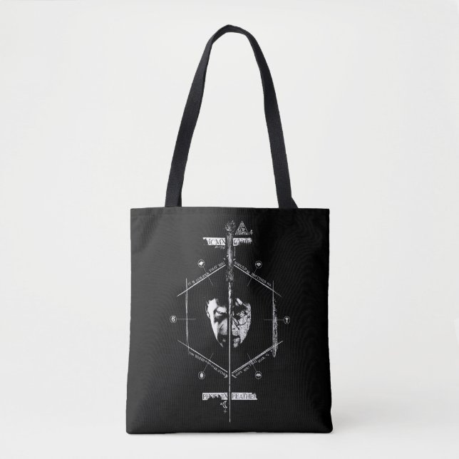 Voldemort Harry Potter Face Off Graphic Tote Bag (Front)