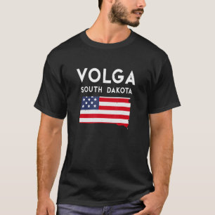 Volga South Dakota USA State America Travel South T-Shirt