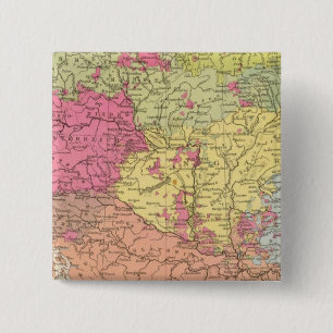 Volkerkarte v Oesterreich Ungarn, Austria Hungary 15 Cm Square Badge