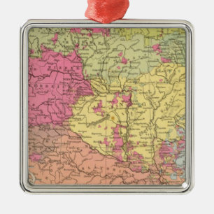 Volkerkarte v Oesterreich Ungarn, Austria Hungary Metal Tree Decoration