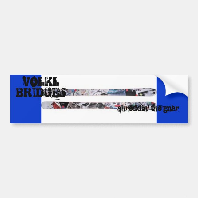 VOLKL BRIDGES BUMPER STICKER (Front)
