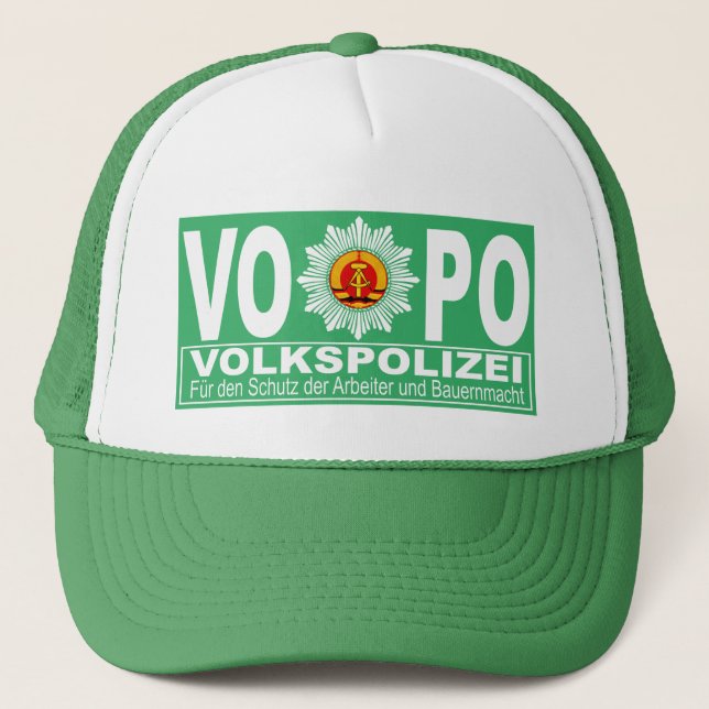 VOLKSPOLIZEI TRUCKER HAT (Front)
