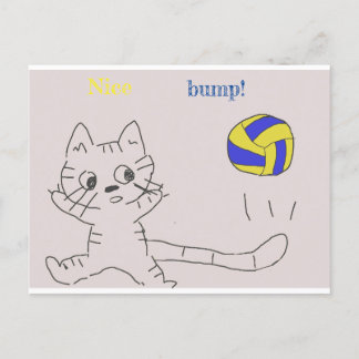 vollayball cat card