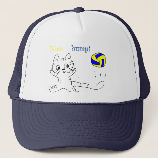 Vollayball cat hat (Front)