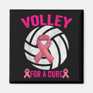 Volley For A Volleyball Breast Cancer Awareness Magnet