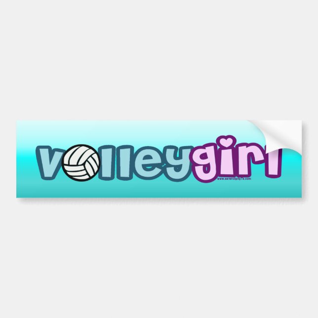 Volley Girl Bumper Sticker (Front)