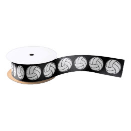Volleyball 1.5 Inches Satin Ribbon