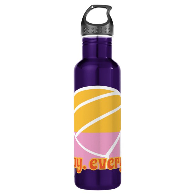 volleyball 710 ml water bottle (Front)