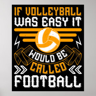 Volleyball - A Good Setter Like A Waiter Poster