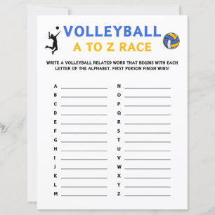 Volleyball A To Z Race Game