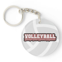 Volleyball Acrylic Keychain Customisable Colours