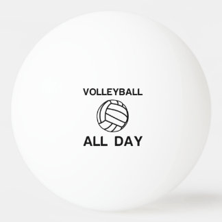 Volleyball all day ping pong ball
