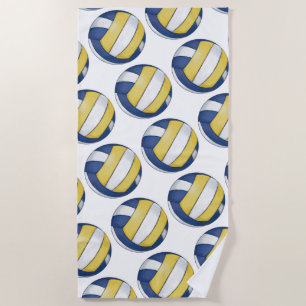 Volleyball Art Beach Towel
