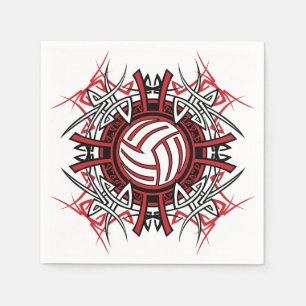 Volleyball Art Paper Napkins