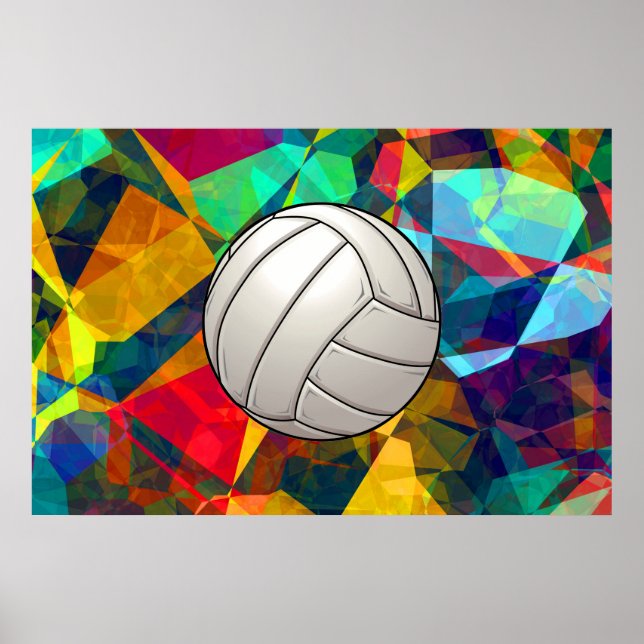 Volleyball Art Poster (Front)