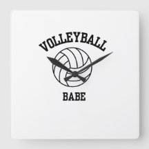 Volleyball Art Wall Clock