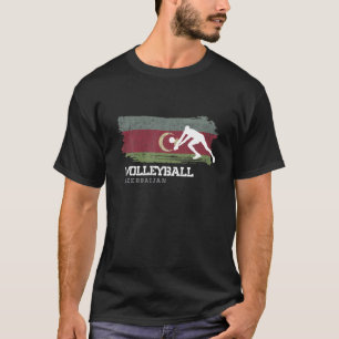 Volleyball Azerbaijan Flag Team Indoor Beach Playe T-Shirt