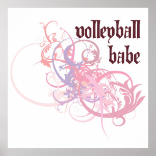 Volleyball Babe Poster