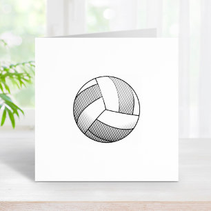 Volleyball Ball 1x1 Rubber Stamp