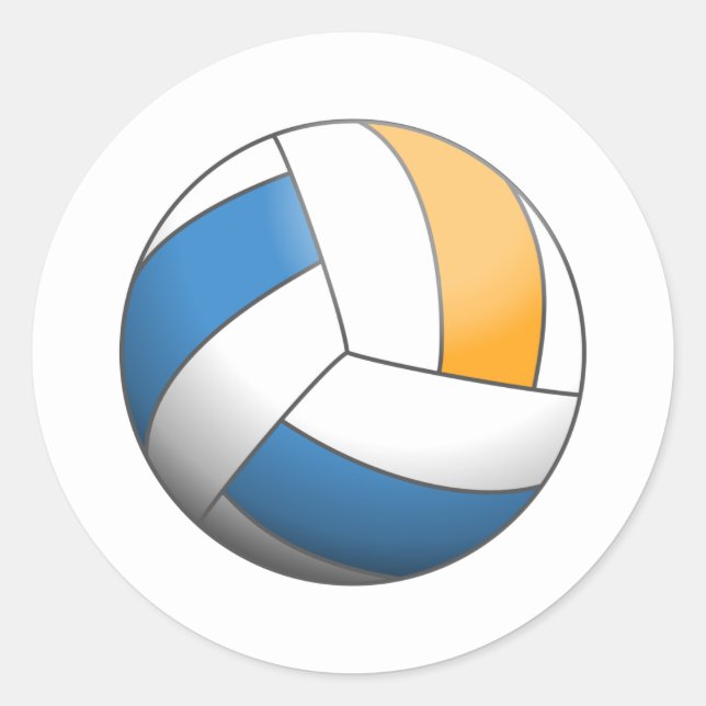 Volleyball Ball Classic Round Sticker (Front)
