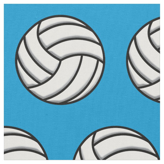 Volleyball Ball Pattern Fabric (Close Up)