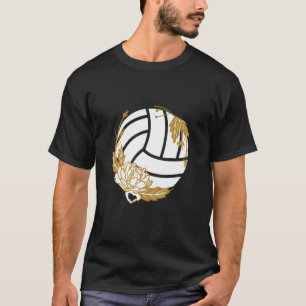 Volleyball Ball Sports Flower Team Coach Beach Vol T-Shirt
