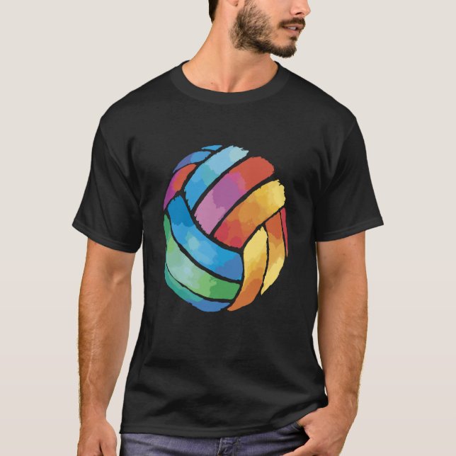 Volleyball Ball Vintage Volleyball Players Costume T-Shirt (Front)