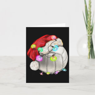 Volleyball Ball With Santa Hat Christmas Kid Boys  Card