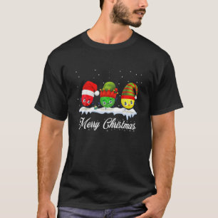 Volleyball Balls Christmas Lover Matching Family T-Shirt
