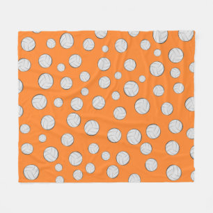Volleyball Balls Seamless Pattern Fleece Blanket