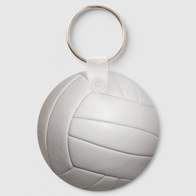 Volleyball Basic Button Keychain (Front)
