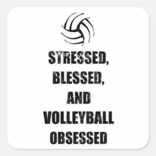 Volleyball Beach Player Volleyball Team Girl Gift Square Sticker