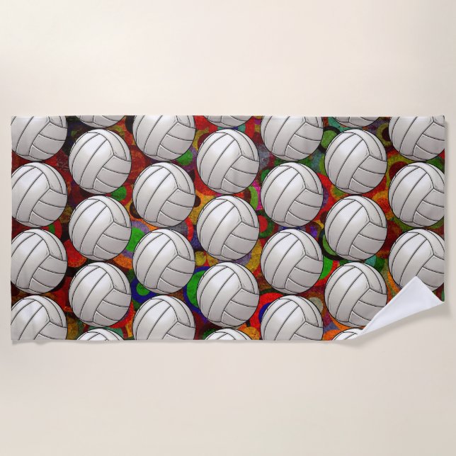 Volleyball Beach Towel (Front)