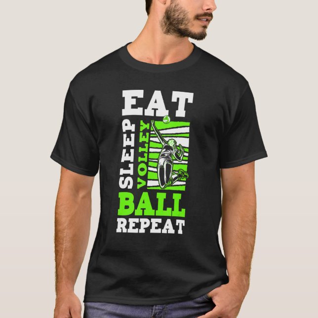 Volleyball Beach Volleyball Indoor Volleyball Midd T-Shirt (Front)