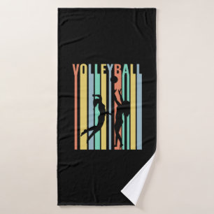Volleyball  Beachvolleyball Retro Bath Towel