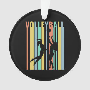 Volleyball  Beachvolleyball Retro Ornament