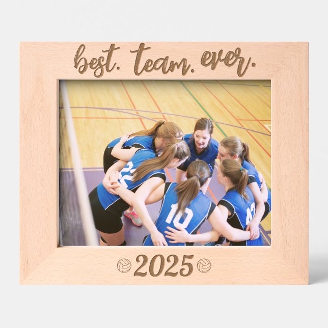 Volleyball Best Team Ever Custom Year Etched Frames (Creator Uploaded)