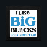 Volleyball Big BLOCKS Gift Box<br><div class="desc">A little volleyball fun with Sir Mix's song. Text design features "I like BIG BLOCKS" in large letters and beneath it "and I cannot lie" in smaller text. Cute design for any volleyball player or coach.</div>