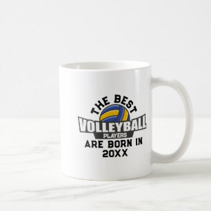 Volleyball Birth Year Name Number  Coffee Mug