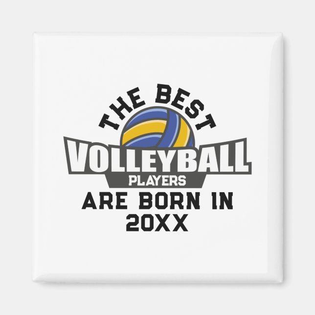 Volleyball Birth Year Name Number  Magnet (Front)
