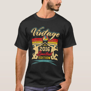 Volleyball Birthday 2 Years Old Girls Boys Vintage T-Shirt