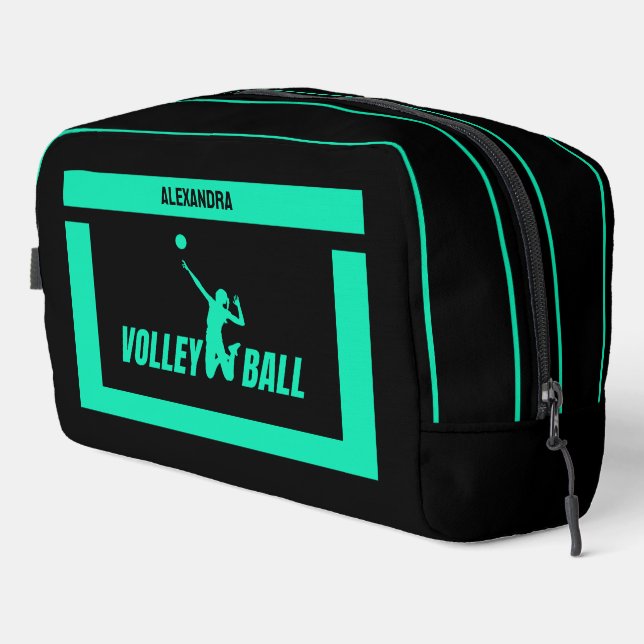 Volleyball Birthday Gift, Volleyball Player Girl,  Dopp Kit (Right Corner)