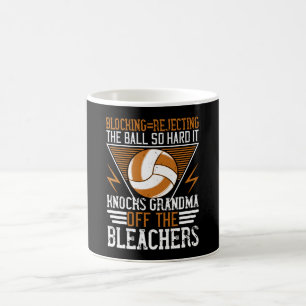 Volleyball - Block The Ball So Hard Coffee Mug