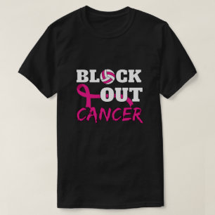 Volleyball Breast Cancer Awareness Block Out T-Shirt