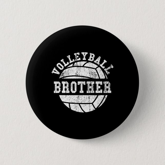 Volleyball Brother For Men And Kids  6 Cm Round Badge (Front)
